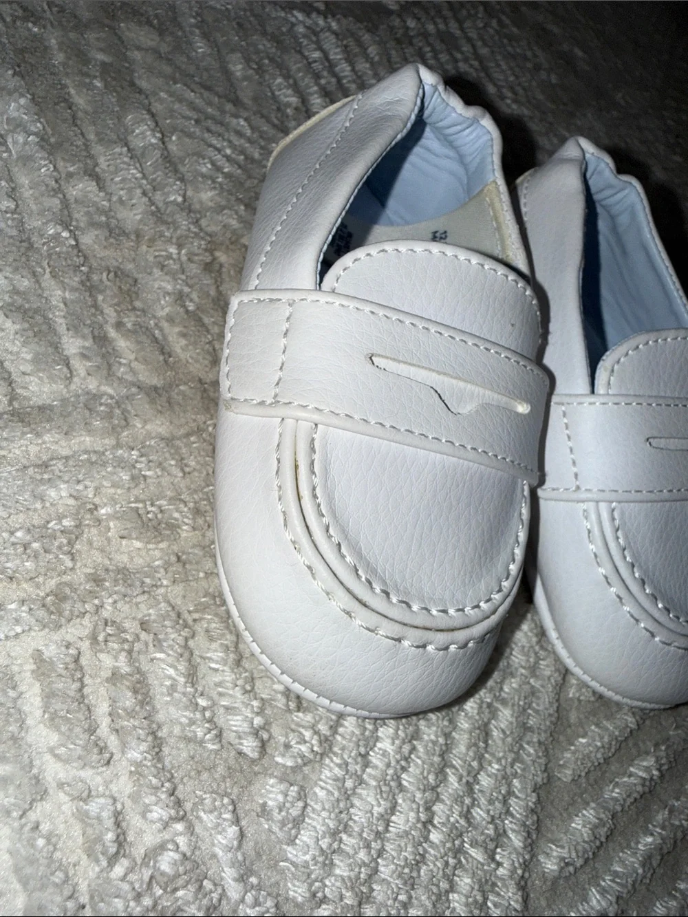 Janie and Jack White Kids Slip-On Dress Loafers